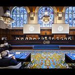 View of the ICJ courtroom 