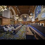 View of the ICJ courtroom 