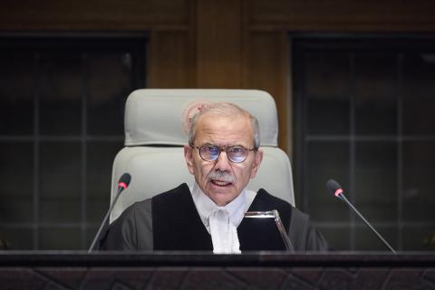 The President of the Court, HE Judge Nawaf Salam 