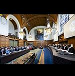 View of the ICJ courtroom