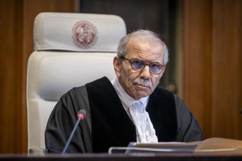 The President of the Court, HE Judge Nawaf Salam 