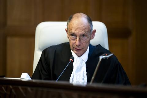 The Registrar of the Court, HE Mr Philippe Gautier 