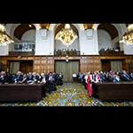 View of the ICJ courtroom