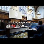 View of the ICJ courtroom