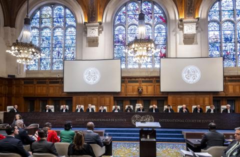 The Members of the Court at the start of the hearings 