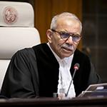 The President of the Court, HE Judge Nawaf Salam, at the start of the hearings 