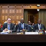 Members of delegation of Equatorial Guinea on the second day of hearings