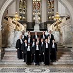 Members and Registrar of the International Court of Justice at the foot of the grand staircase of the Peace Palace in July 2024.