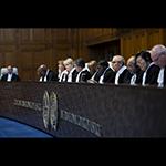 View of the ICJ courtroom 