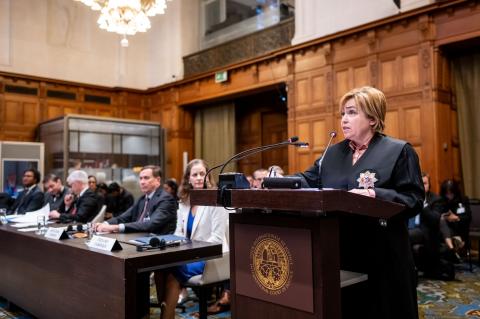Photograph: UN Photo/ICJ-CIJ/Frank van Beek. Courtesy of the ICJ.