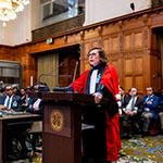 Ms Alina Miron, Professor of International Law, University of Angers, member of the Paris Bar, Founding Partner of FAR Avocats (Japan) Photograph: UN Photo/ICJ-CIJ/Frank van Beek. Courtesy of the ICJ.