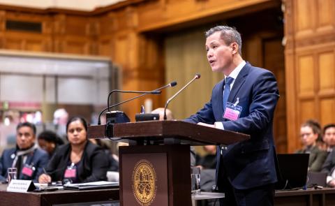 Mr Nguyen Dang Thang, Legal Adviser, Director General, Department of International Law and Treaties, Ministry of Foreign Affairs (Viet Nam) Photograph: UN Photo/ICJ-CIJ/Frank van Beek. Courtesy of the ICJ.