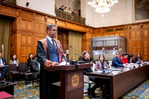 Photograph: UN Photo/ICJ-CIJ/Frank van Beek. Courtesy of the ICJ.