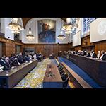 View of the ICJ courtroom View of the ICJ courtroom