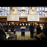 View of the ICJ Court room